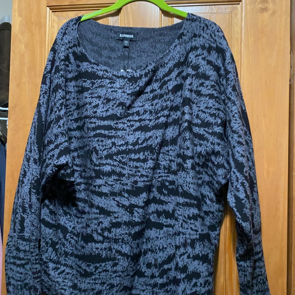 Express sweater. Balloon sleeves. New with tags